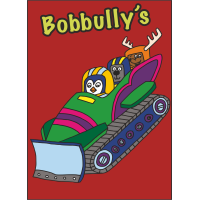 IJVO tshirt  Brick Red met opdruk Bobbully's