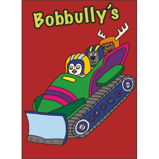 IJVO tshirt  Brick Red met opdruk Bobbully's