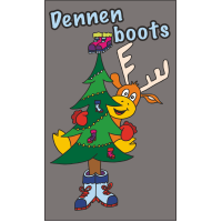 IJVO tshirt  L.Graphite met opdruk Dennenboots