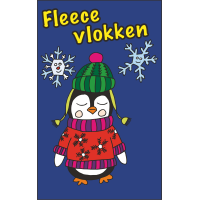 IJVO tshirt Royal Blue met opdruk Fleece Vlokken 