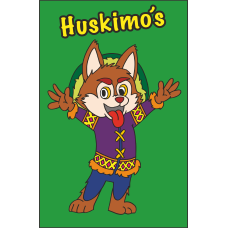 IJVO tshirt KellyGreen met opdruk Huskimo's IJVO tshirt KellyGreen met opdruk Huskimo's