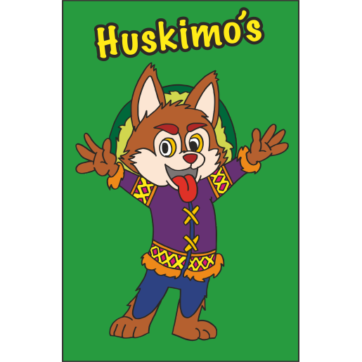 IJVO tshirt KellyGreen met opdruk Huskimo's IJVO tshirt KellyGreen met opdruk Huskimo's