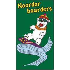 IJVO tshirt B.green met opdruk Noorder Boarders IJVO tshirt B.green met opdruk Noorder Boarders
