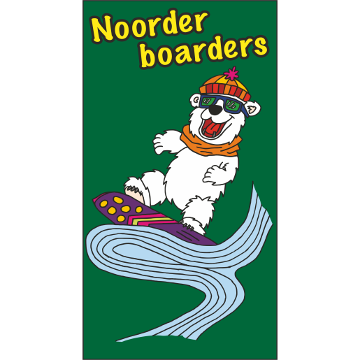 IJVO tshirt B.green met opdruk Noorder Boarders IJVO tshirt B.green met opdruk Noorder Boarders