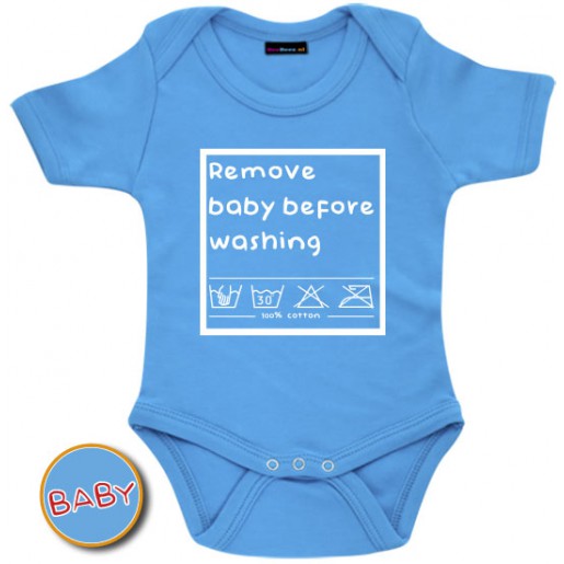 Romper Remove baby before washing