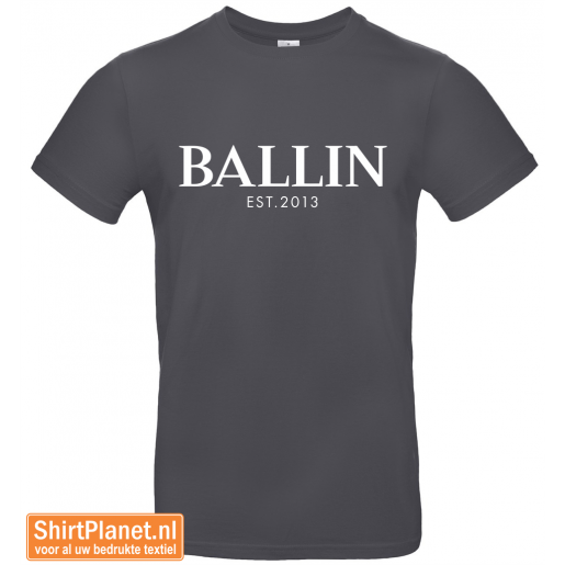 Ballin est.2013 shirt donker grijs