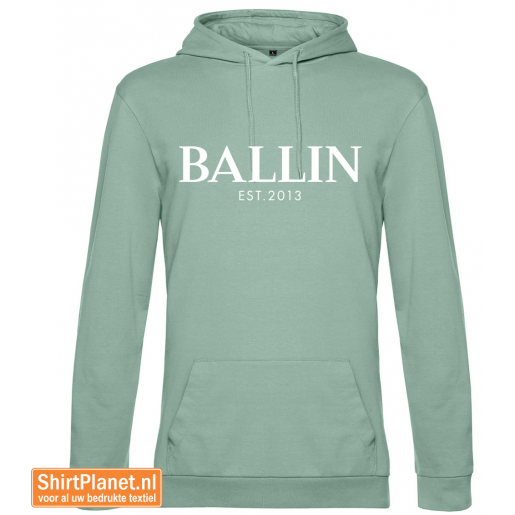 Ballin est.2013 sweater hooded sage-green
