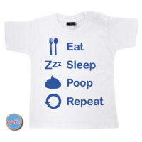 Baby T Shirt eat sleep poop repeat