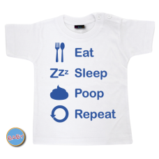 Baby T Shirt eat sleep poop repeat