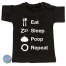 Baby T Shirt eat sleep poop repeat
