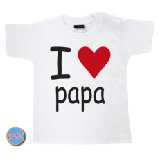 Baby T Shirt I love papa