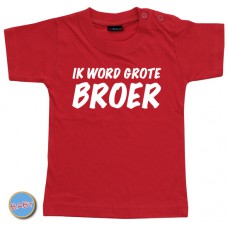 Baby T Shirt Ik word grote broer