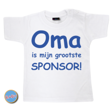 Baby T Shirt Oma is mijn grootste sponsor!