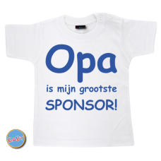 Baby T Shirt Opa is mijn grootste sponsor