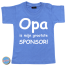 Baby T Shirt Opa is mijn grootste sponsor
