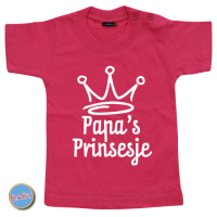 Baby T Shirt Papa's prinsesje