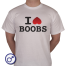 Heren T-shirt I love Boobs