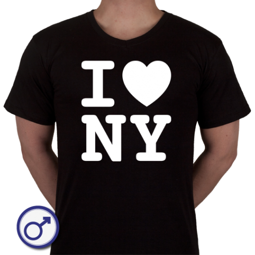 Heren T-shirt I love NY (New York)