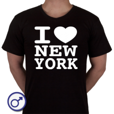 Heren T-shirt I love New York