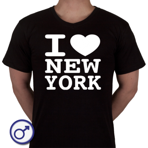 Heren T-shirt I love New York