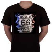 No 7. Amerika Import Tshirt "Route 66 Motor"